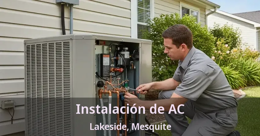 Instalación de AC Lakeside, Mesquite - TX
