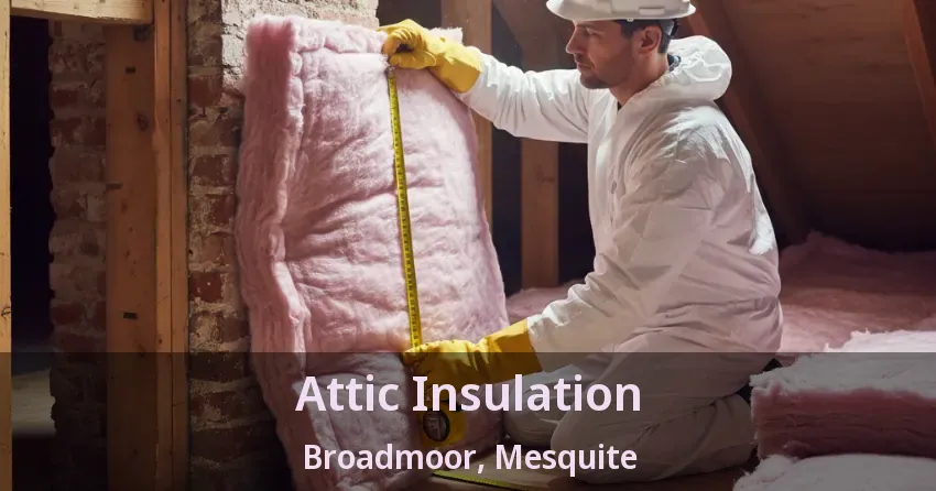 Attic Insulation Broadmoor, Mesquite - TX