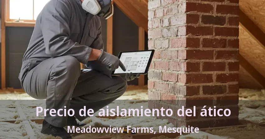 Precio de aislamiento del ático Meadowview Farms, Mesquite - TX Precio de aislamiento del ático Meadowview Farms, Mesquite - TX