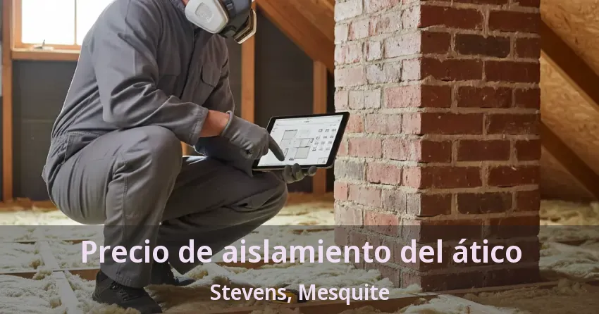 Precio de aislamiento del ático Stevens, Mesquite - TX