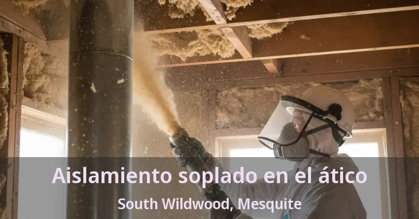 Aislamiento soplado en el ático South Wildwood, Mesquite - TX