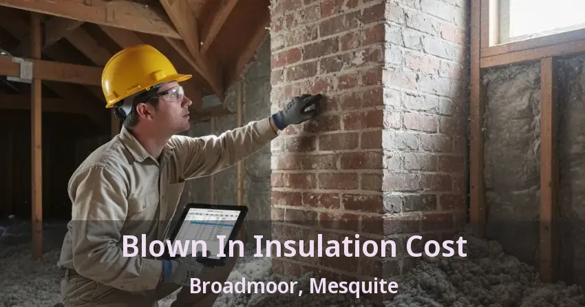 Blown In Insulation Cost Broadmoor, Mesquite - TX Blown In Insulation Cost Broadmoor, Mesquite - TX