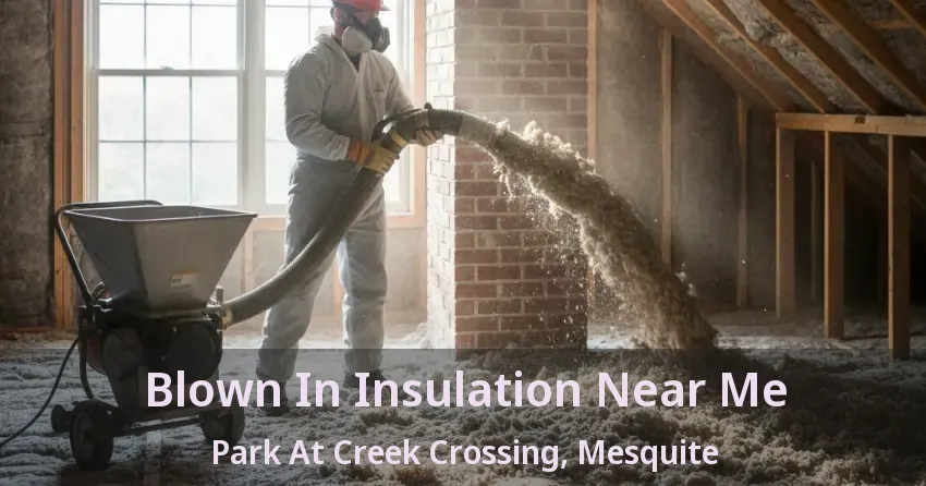 Blown In Insulation Near Me Park At Creek Crossing, Mesquite - TX