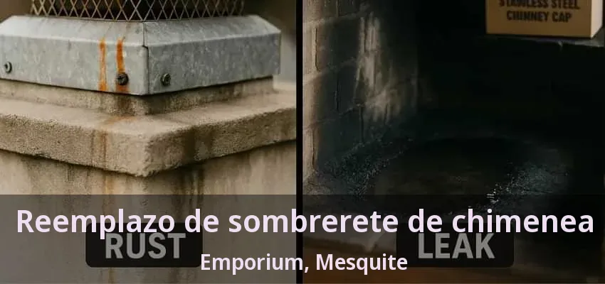 Reemplazo de sombrerete de chimenea Emporium, Mesquite - TX