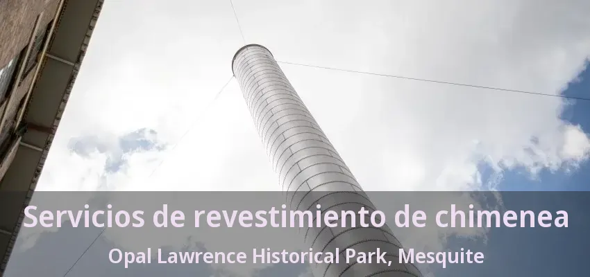 Servicios de revestimiento de chimenea Opal Lawrence Historical Park, Mesquite - TX