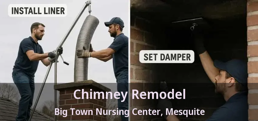 Chimney Remodel Big Town Nursing Center, Mesquite - TX