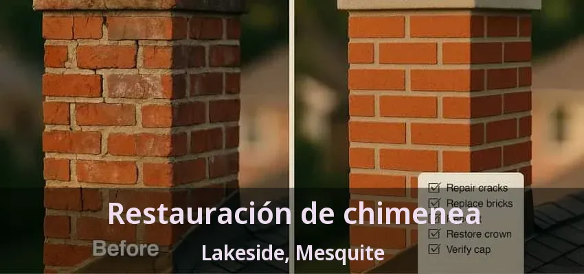 Restauración de chimenea Lakeside, Mesquite - TX Restauración de chimenea Lakeside, Mesquite - TX