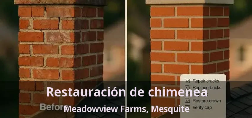 Restauración de chimenea Meadowview Farms, Mesquite - TX