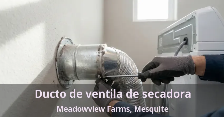 Ducto de ventila de secadora Meadowview Farms, Mesquite - TX Ducto de ventila de secadora Meadowview Farms, Mesquite - TX