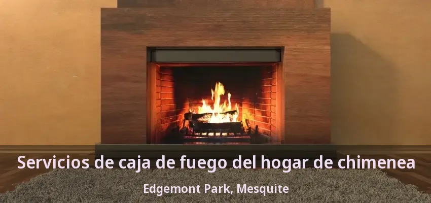 Servicios de caja de fuego del hogar de chimenea Edgemont Park, Mesquite - TX