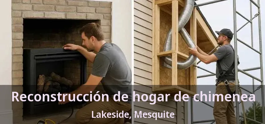 Reconstrucción de hogar de chimenea Lakeside, Mesquite - TX