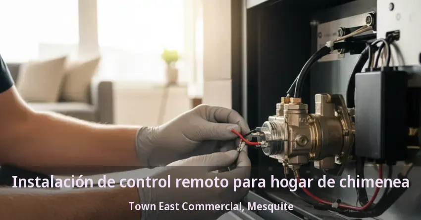Instalación de control remoto para hogar de chimenea Town East Commercial, Mesquite - TX