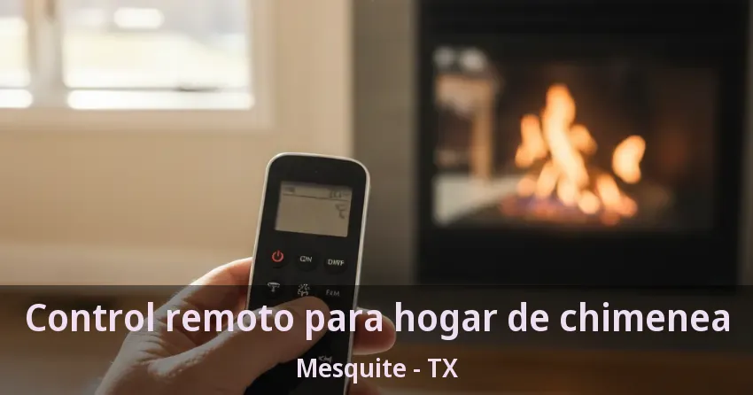 Control remoto para hogar de chimenea Mesquite - TX