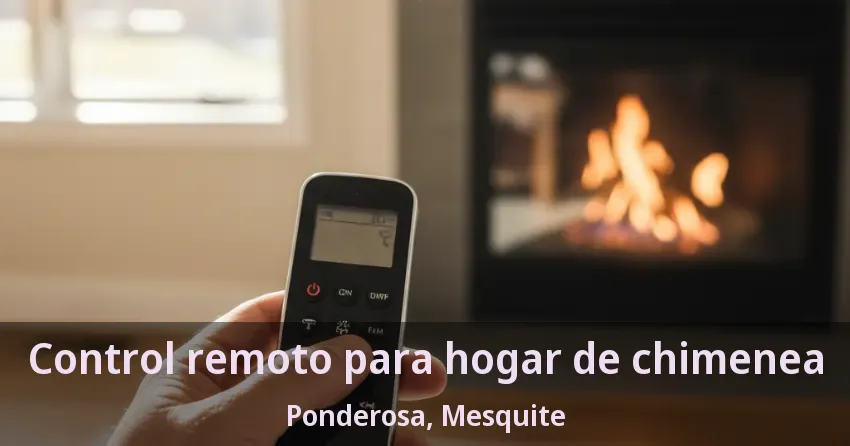 Control remoto para hogar de chimenea Ponderosa, Mesquite - TX