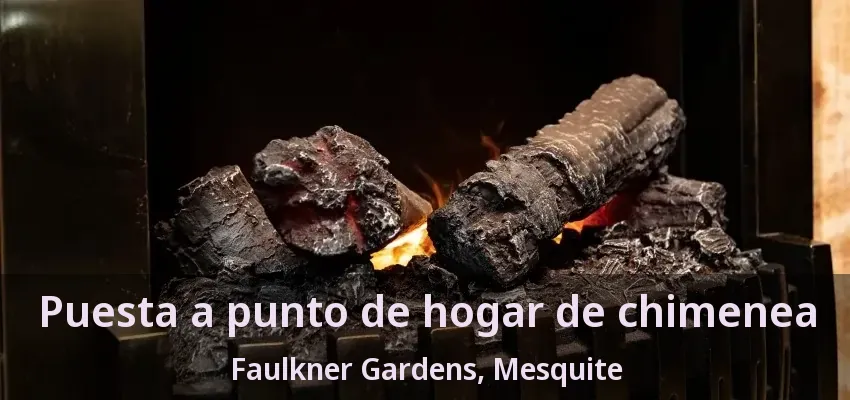 Puesta a punto de hogar de chimenea Faulkner Gardens, Mesquite - TX