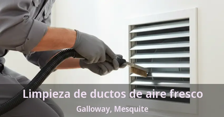 Limpieza de ductos de aire fresco Galloway, Mesquite - TX