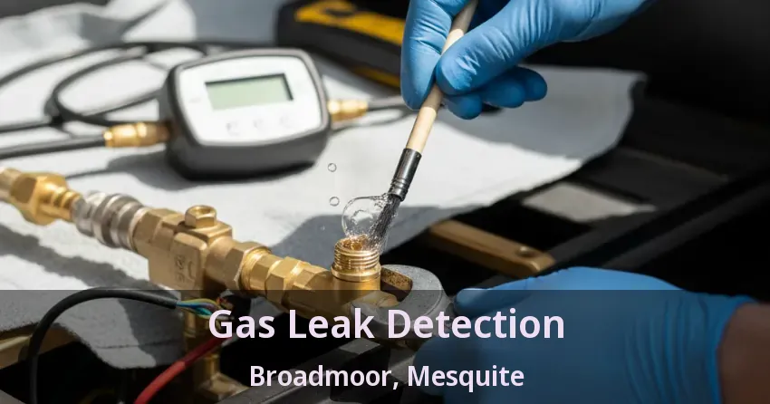Gas Leak Detection Broadmoor, Mesquite - TX