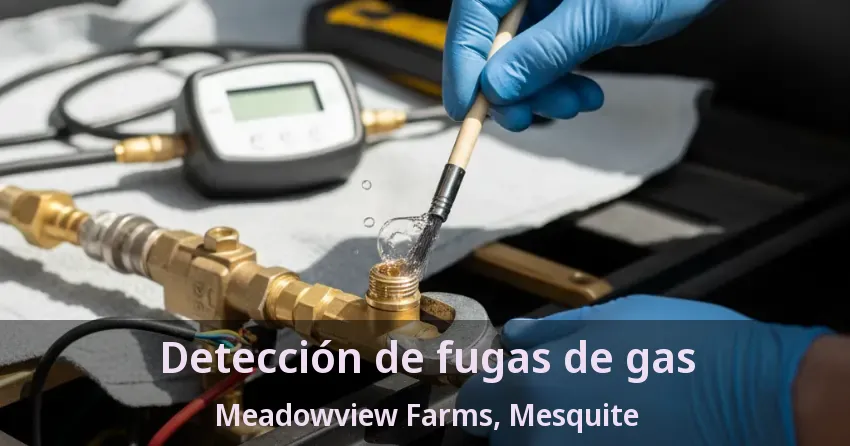 Detección de fugas de gas Meadowview Farms, Mesquite - TX Detección de fugas de gas Meadowview Farms, Mesquite - TX