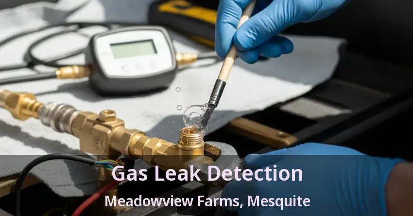 Gas Leak Detection Meadowview Farms, Mesquite - TX
