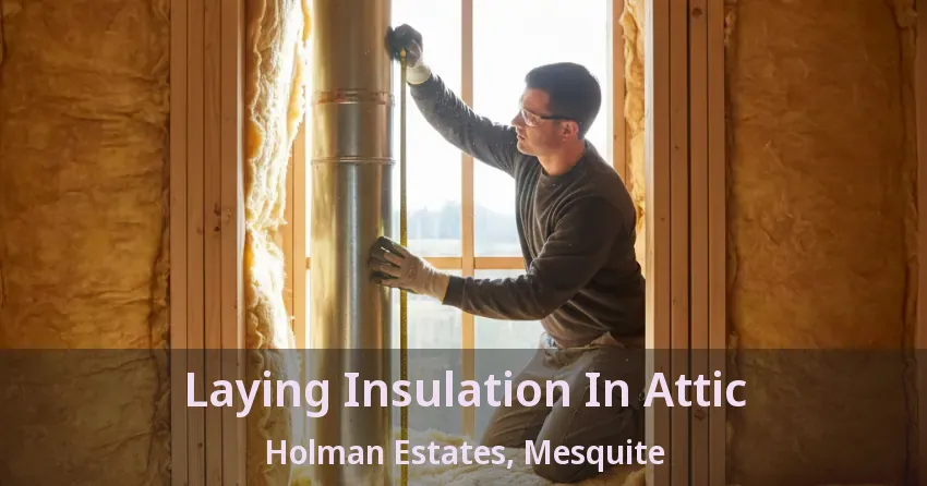 Laying Insulation In Attic Holman Estates, Mesquite - TX