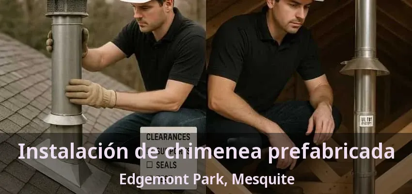 Instalación de chimenea prefabricada Edgemont Park, Mesquite - TX