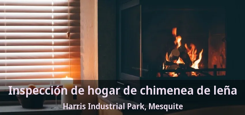 Inspección de hogar de chimenea de leña Harris Industrial Park, Mesquite - TX